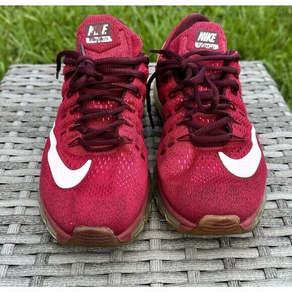 NIKE AIR MAX‎ 2016 University Red Black 806771-601 Running Shoes - Picture 2 of 7
